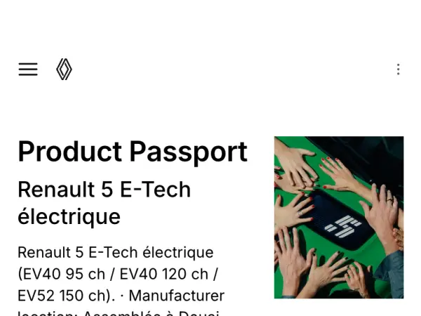 Screenshot: Renault