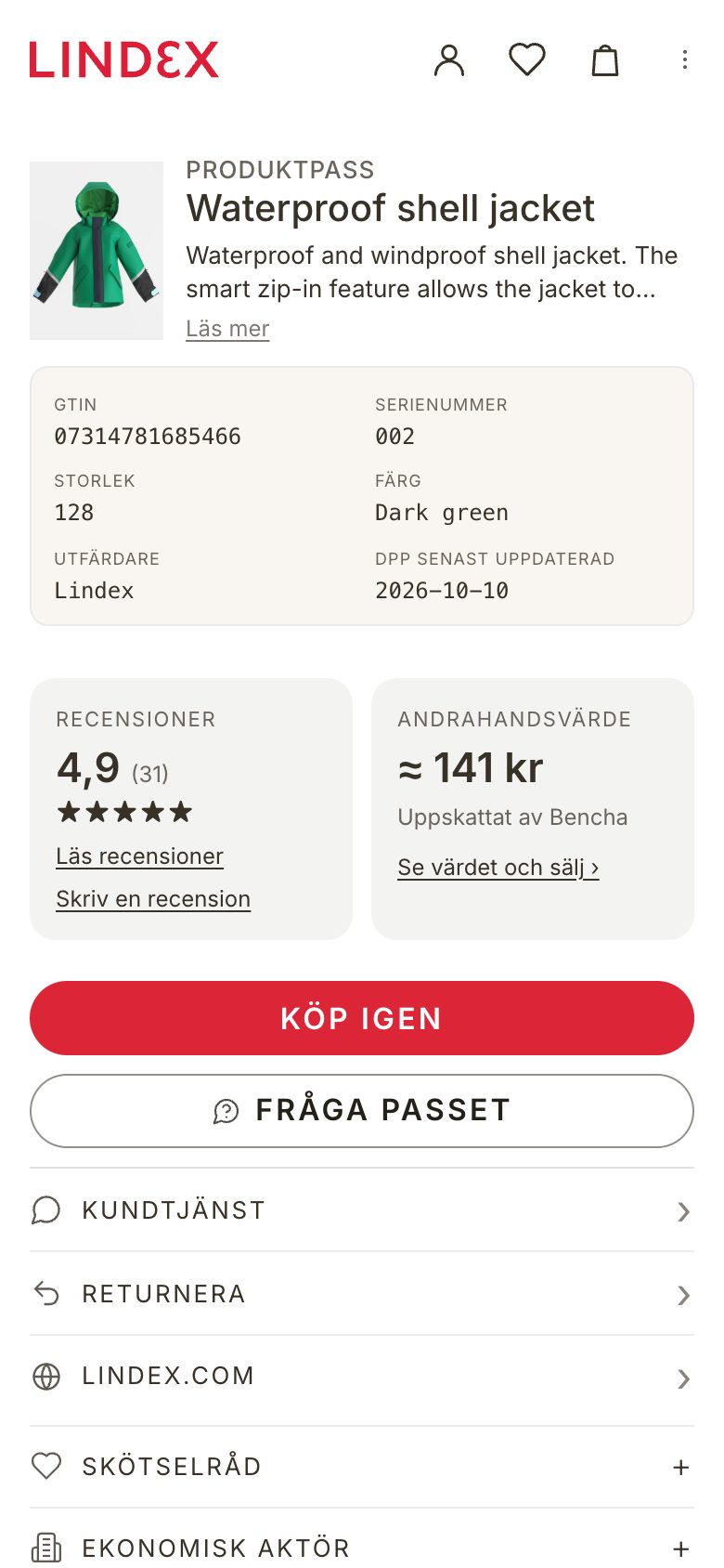 Lindex, Generation 2