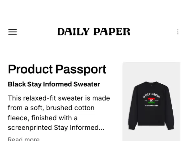 Screenshot: Daily Paper