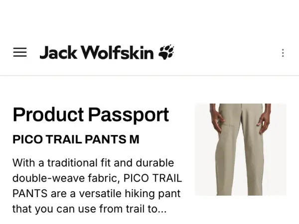 Screenshot: Jack Wolfskin