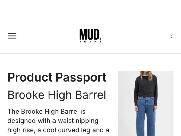 Screenshot: MUD Jeans